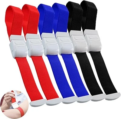 TPE Material Medical Tourniquet Elastic Verband mit Clip - verschiedene Farben